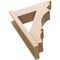 Ekena Millwork 8-in W x 26-in D x 32-in H Balboa Trad Rough Cedar Woodgrain TimberThane Outlooker, Primed Tan OUTUR080X26X32BOA04RCPR - alternate 3